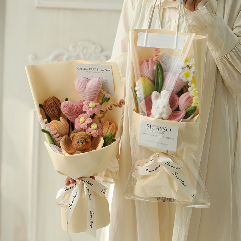 DIY Pipe Cleaners Kit - Teddy Bear Bouquet