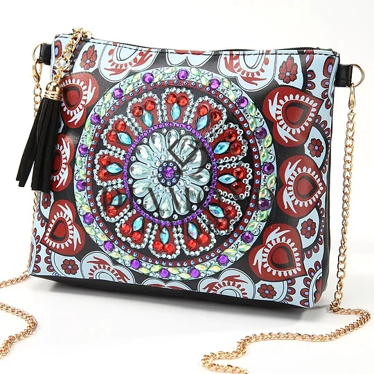 DIY Diamond Painting Leather Bag - Mandevilla