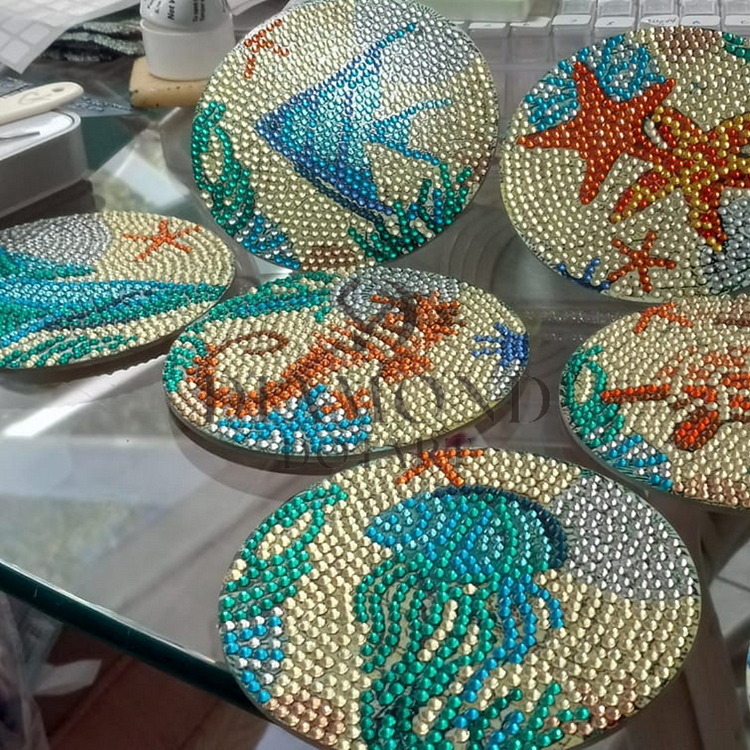 DIY Marine Diamond Painting Coasters