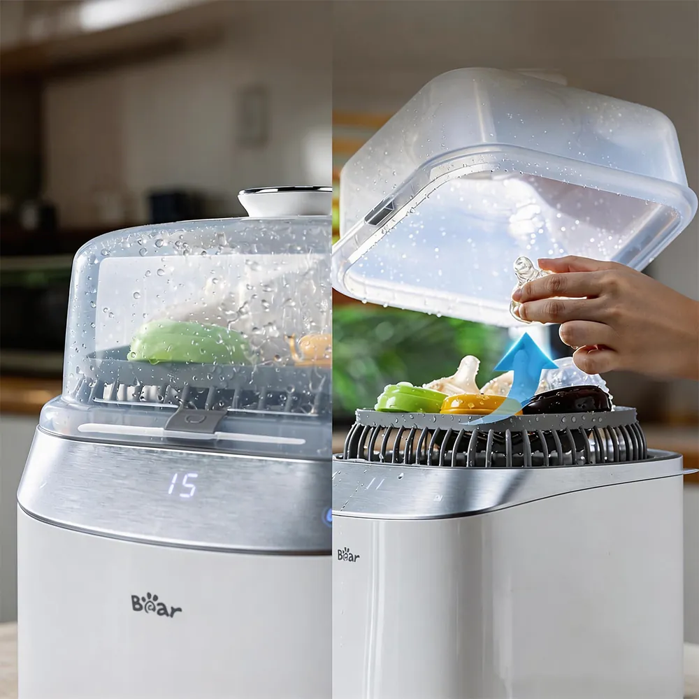 Bear Bottle Washer Pro, Baby Bottle Washer and Sterilizer and Dryer