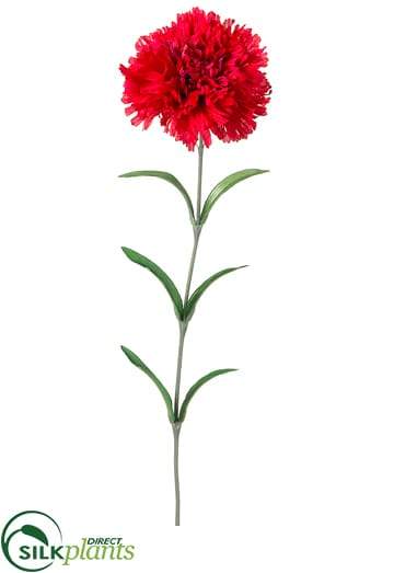 Silk Plants Direct Carnation Spray - Yellow - Pack of 12