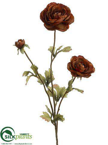 Silk Plants Direct Ranunculus Spray - Green - Pack of 12