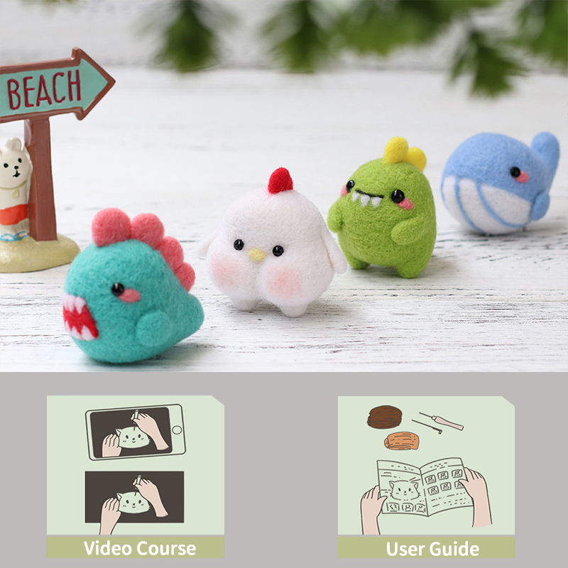 FeltingJoy - Cute Doll Needle Felting Kit - Sea Fish