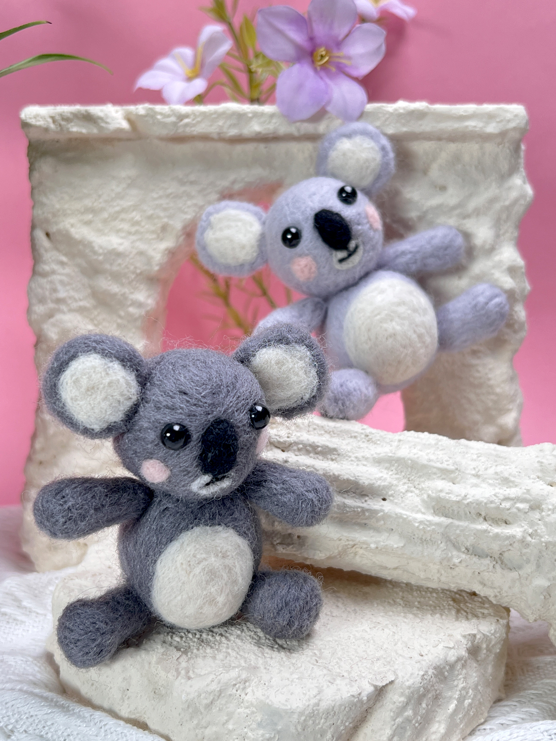 Koala Felt Animals Needle Felting Kit