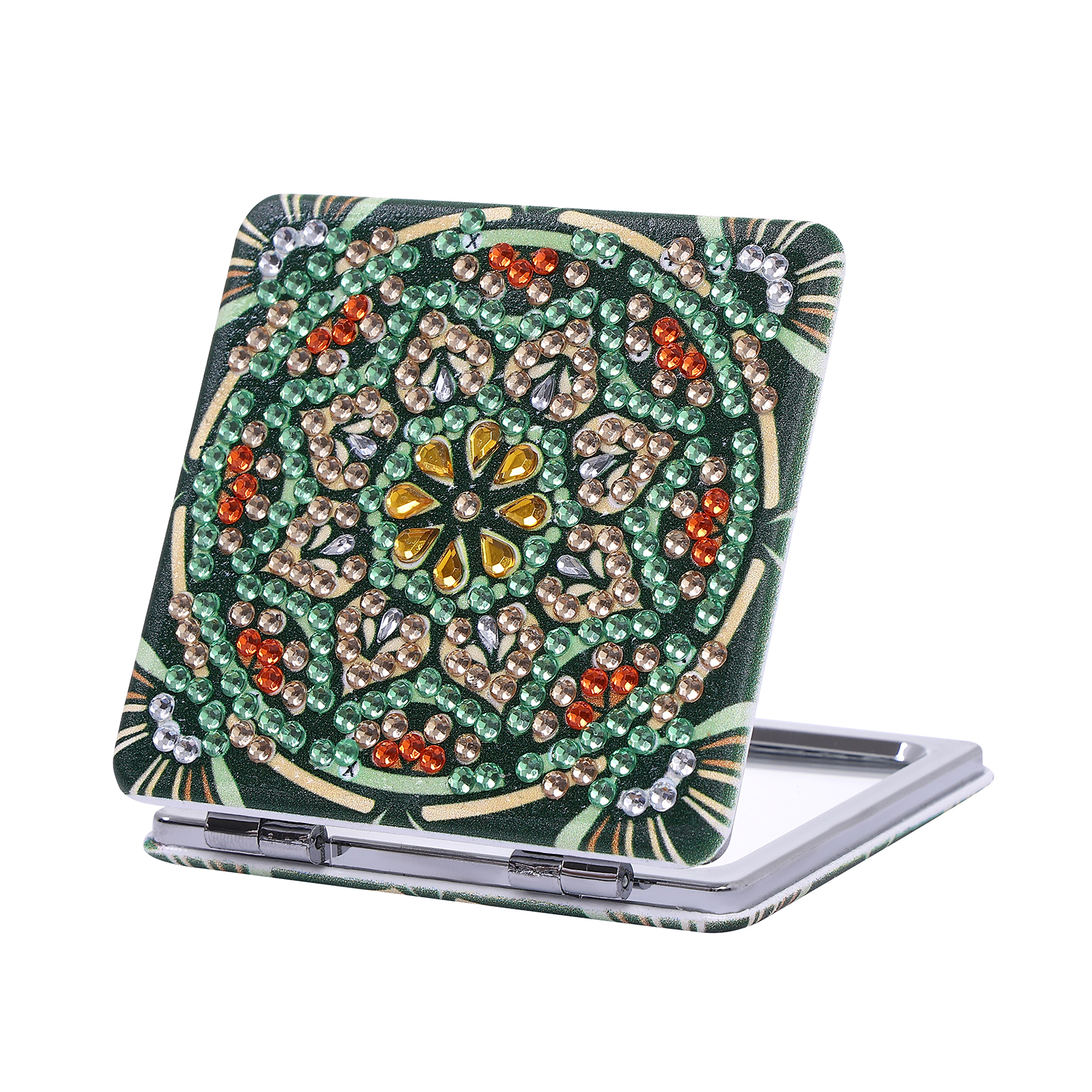 DIY Diamond Painting Compact Mirror - Mandala
