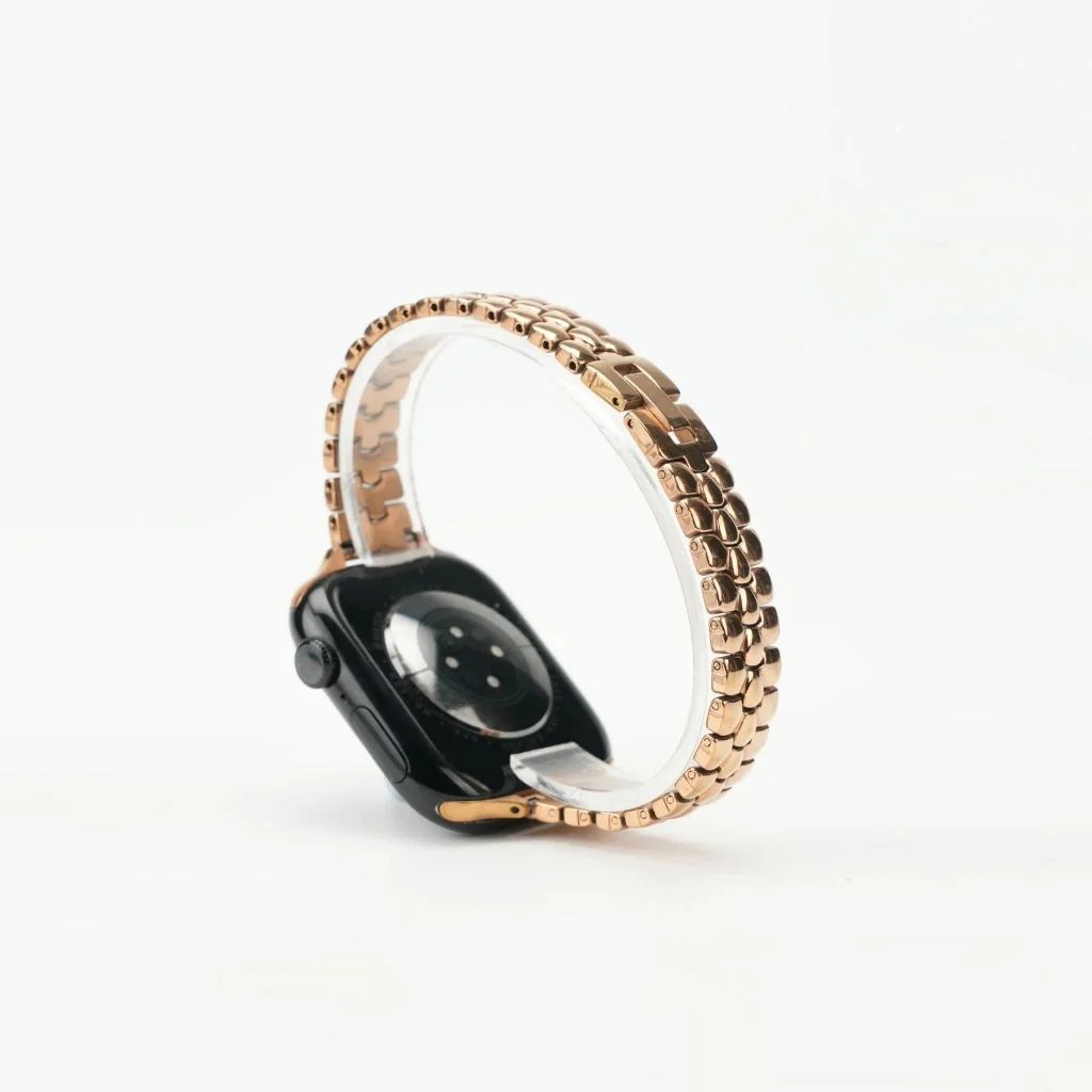 Rounded-Link Metal Bracelet