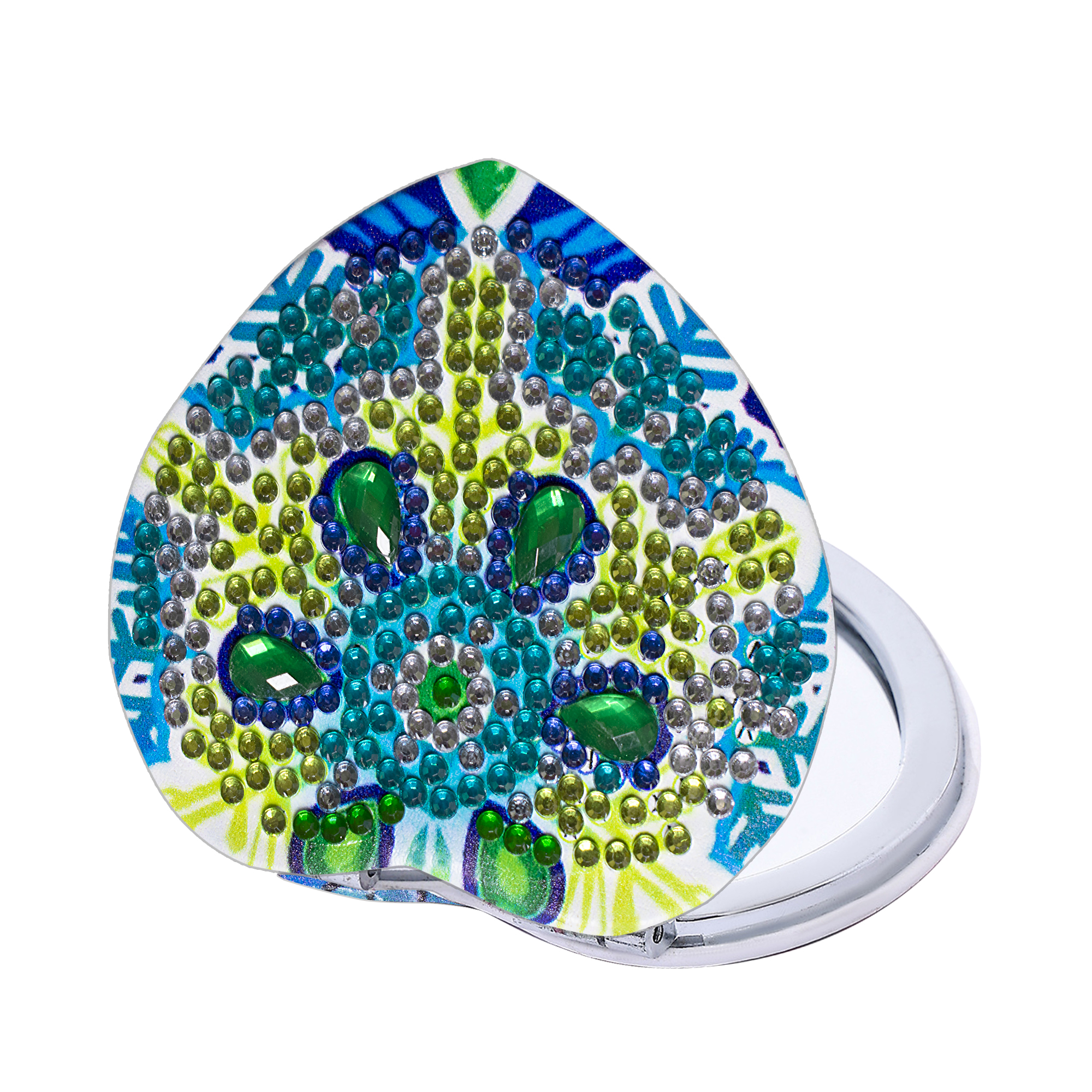 DIY Diamond Painting Compact Mirror - Snowflake
