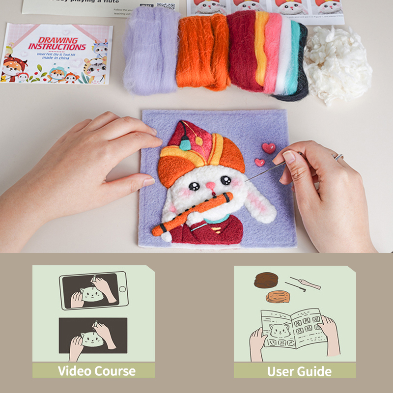 Feltedjoy - Famous Painting Needle Felting Kit - Van Gogh's Self-portrait