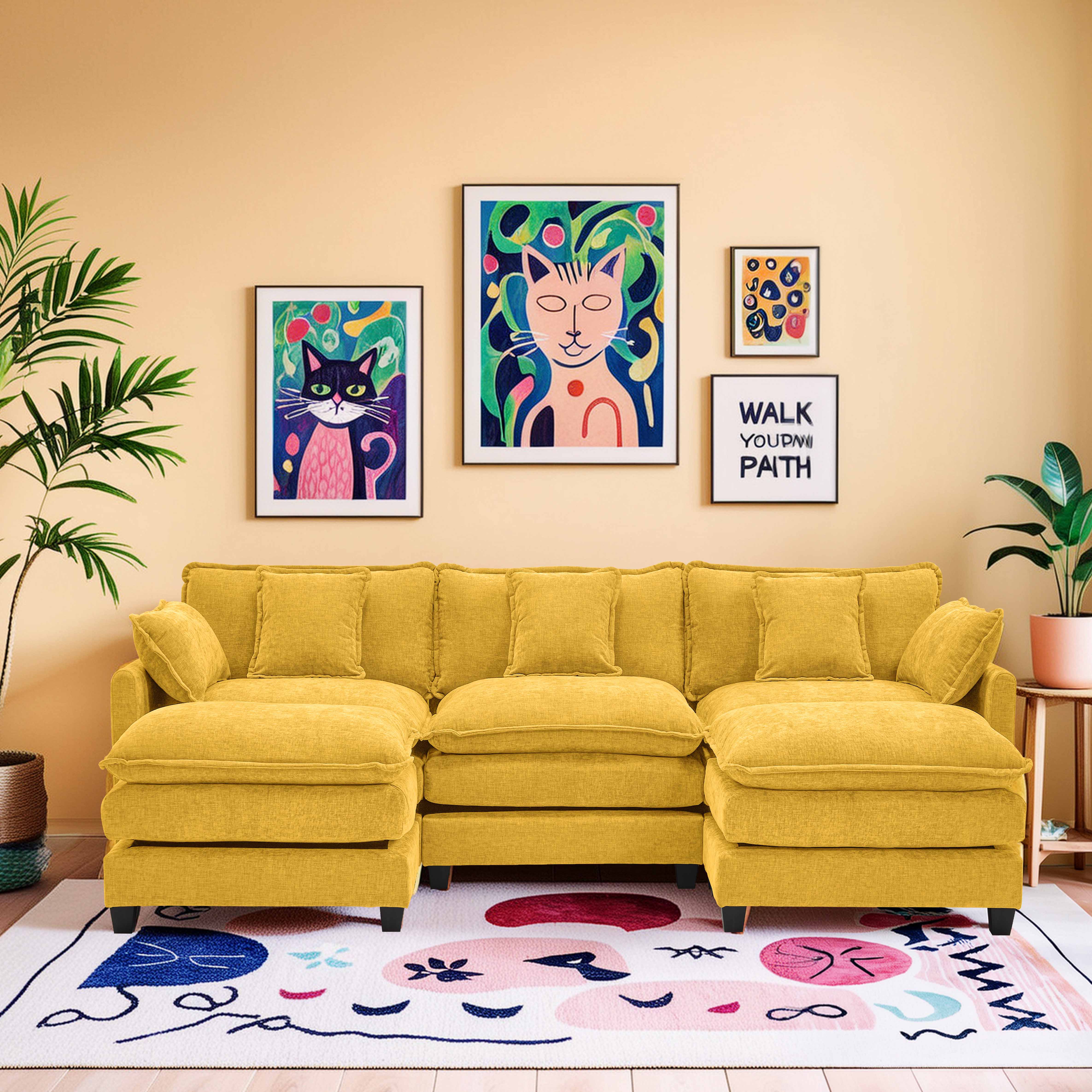 Luxury Thickened Cushion Modular Sofa