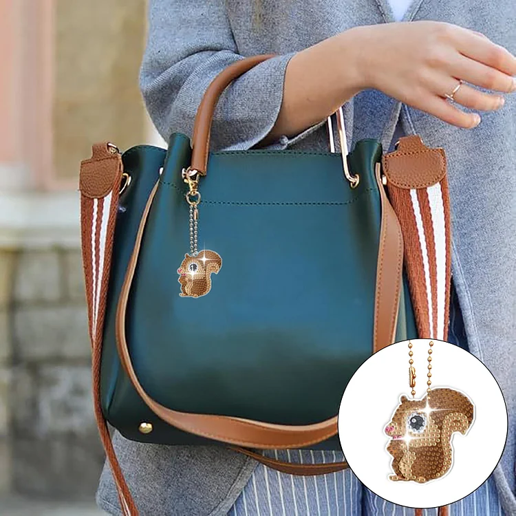 DIY Diamond Painting Keychain - Animals
