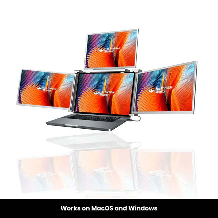 Computer extended screen (4-fold screen)