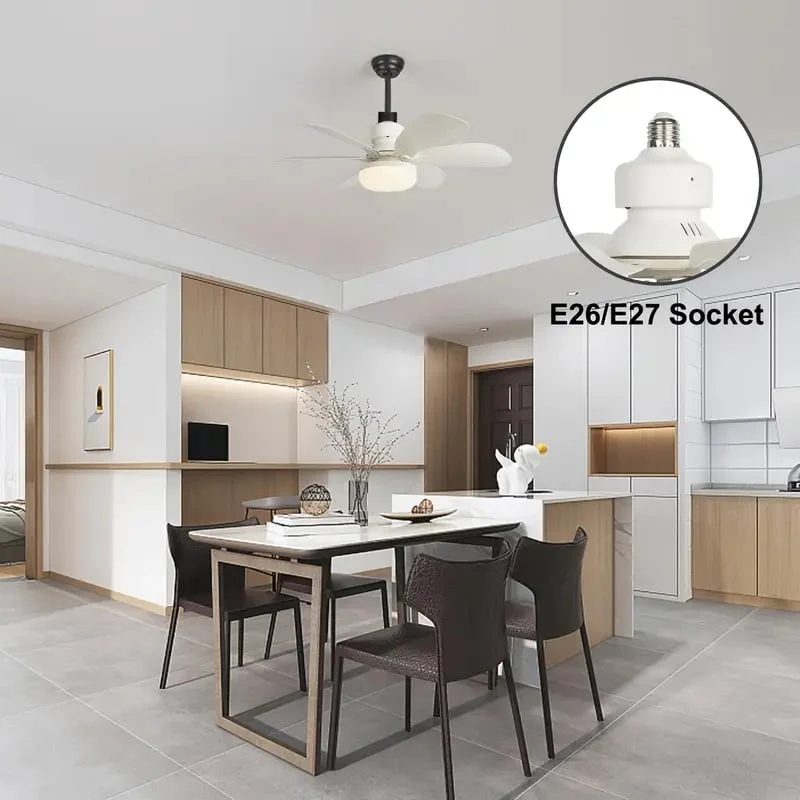 🏆LAST DAY SALE 49% OFF🔥SmartBreez™ 40W LED Ceiling Fan Light – 20.5” Ultra-Quiet with Remote 🎯 | E27 + FREE B22 Adapter 🔌 | For Bedroom 😴, Kitchen 👩‍🍳 & Garage 🛠️ – UK Ready! 🇬🇧