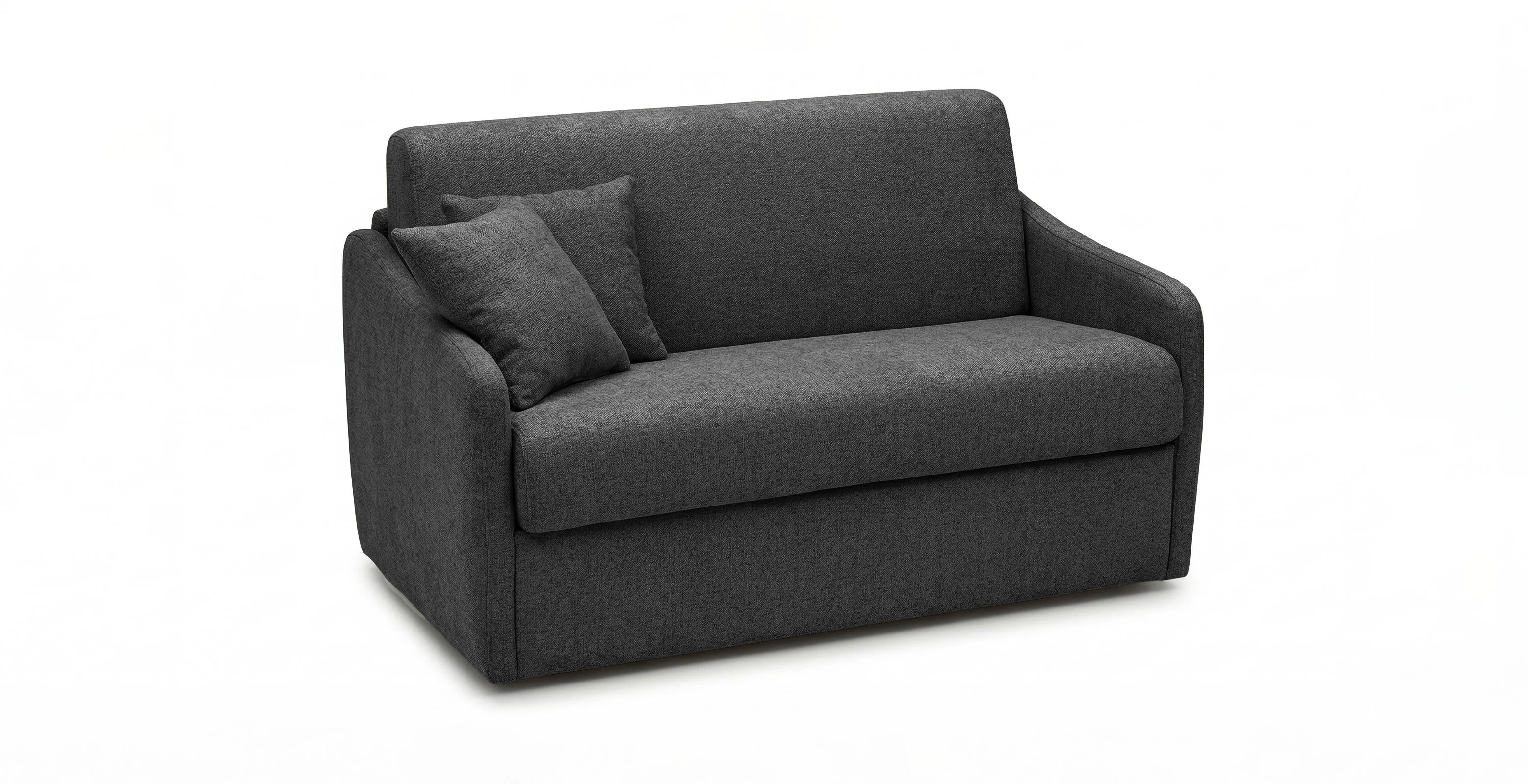 QUIBERON - Fauteuil convertible 100 x 190 cm - Velours texturé