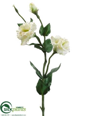 Silk Plants Direct Lisianthus Spray - White - Pack of 12
