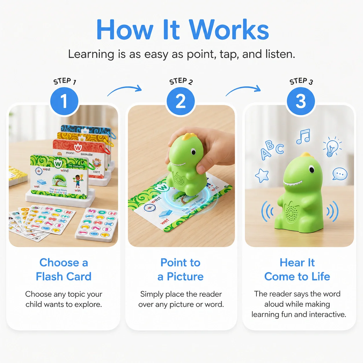 WonderNest™ Dinosaur Talking Flash Cards