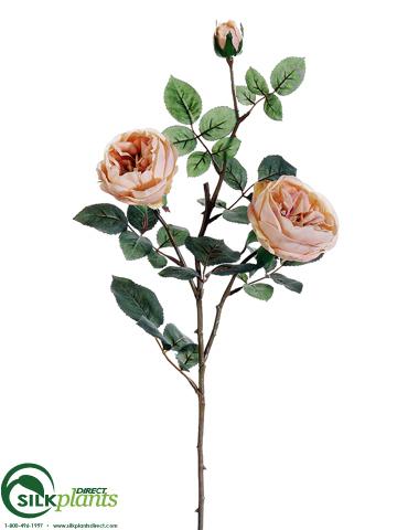 Silk Plants Direct Rose Spray - Pink Soft - Pack of 12