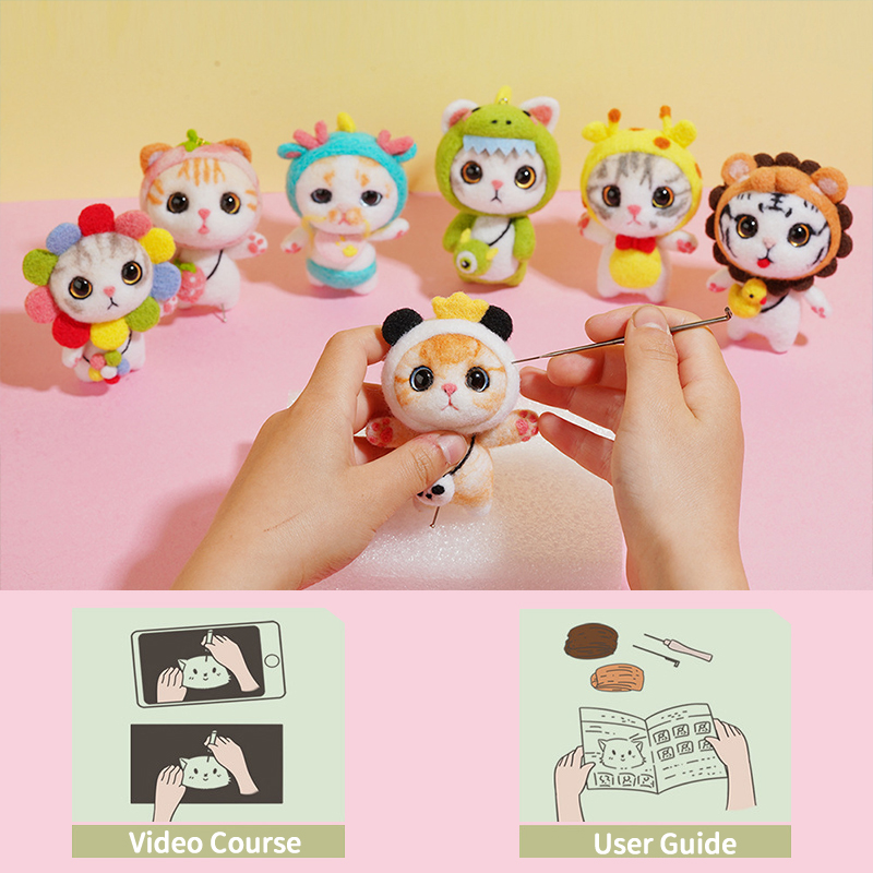 Feltedjoy - Lovely Cat Needle Felting Kit - Lion