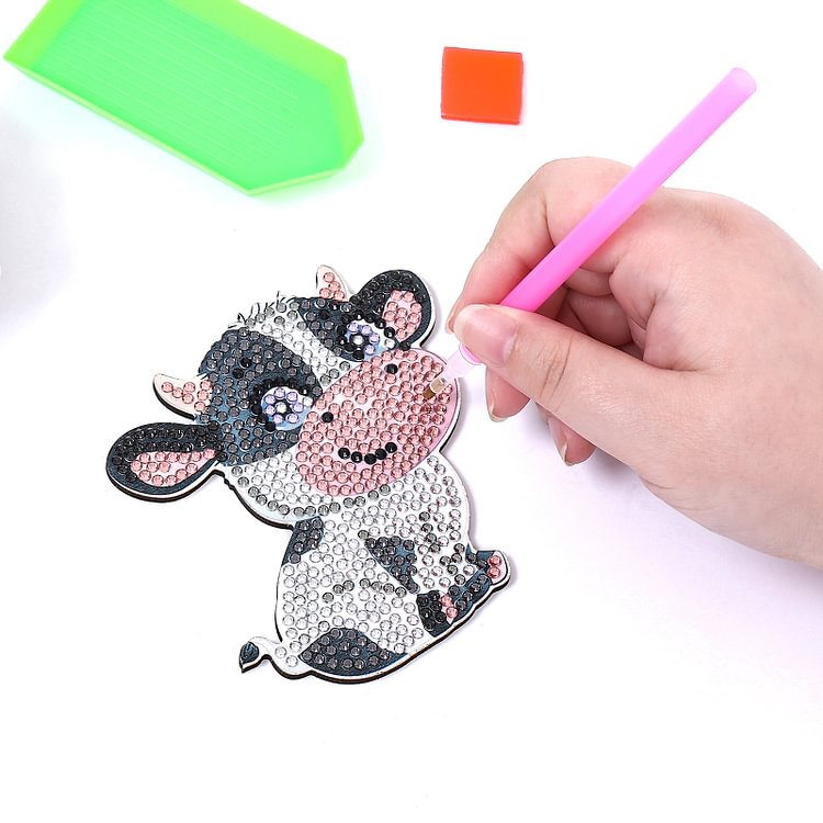 DIY Cow C Diamond Painting Coasters