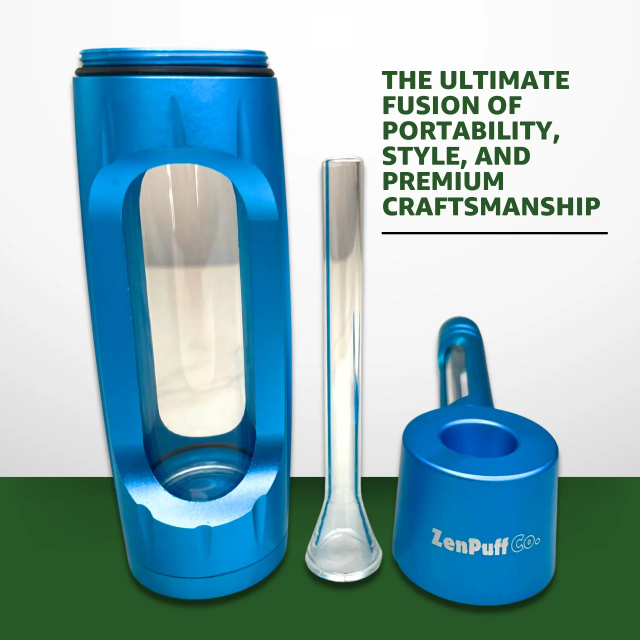 ZenPuff Co.™ Premium Glass & Aluminum Water Bottle