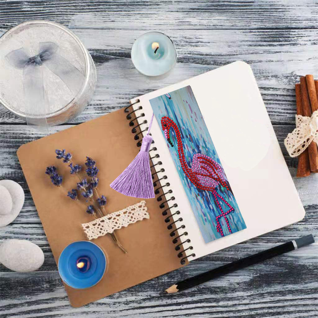 DIY Diamond Painting Bookmarks - Flamingo