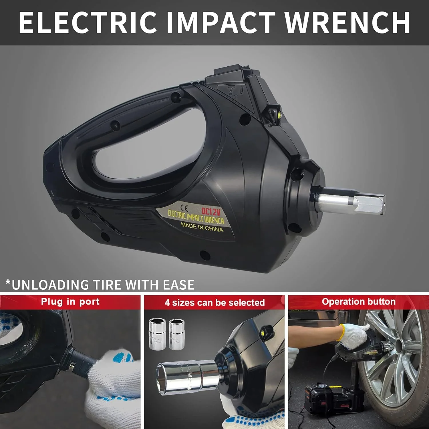 Electric Car Jack Kit 5Ton 12V Hydraulic Car Jack Lift