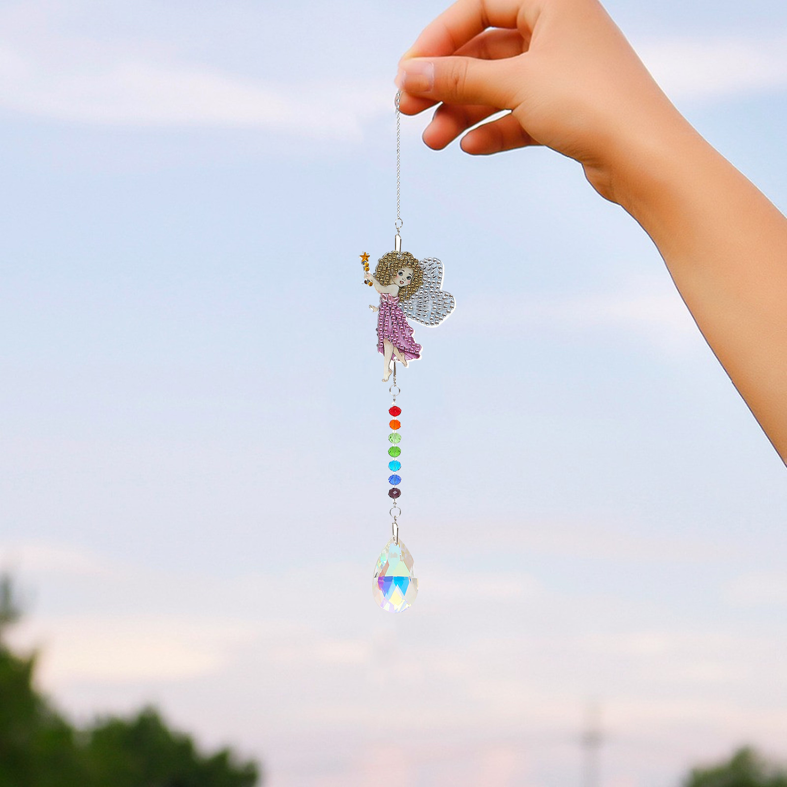 DIY Diamond Painting Wind Chime - Fairy