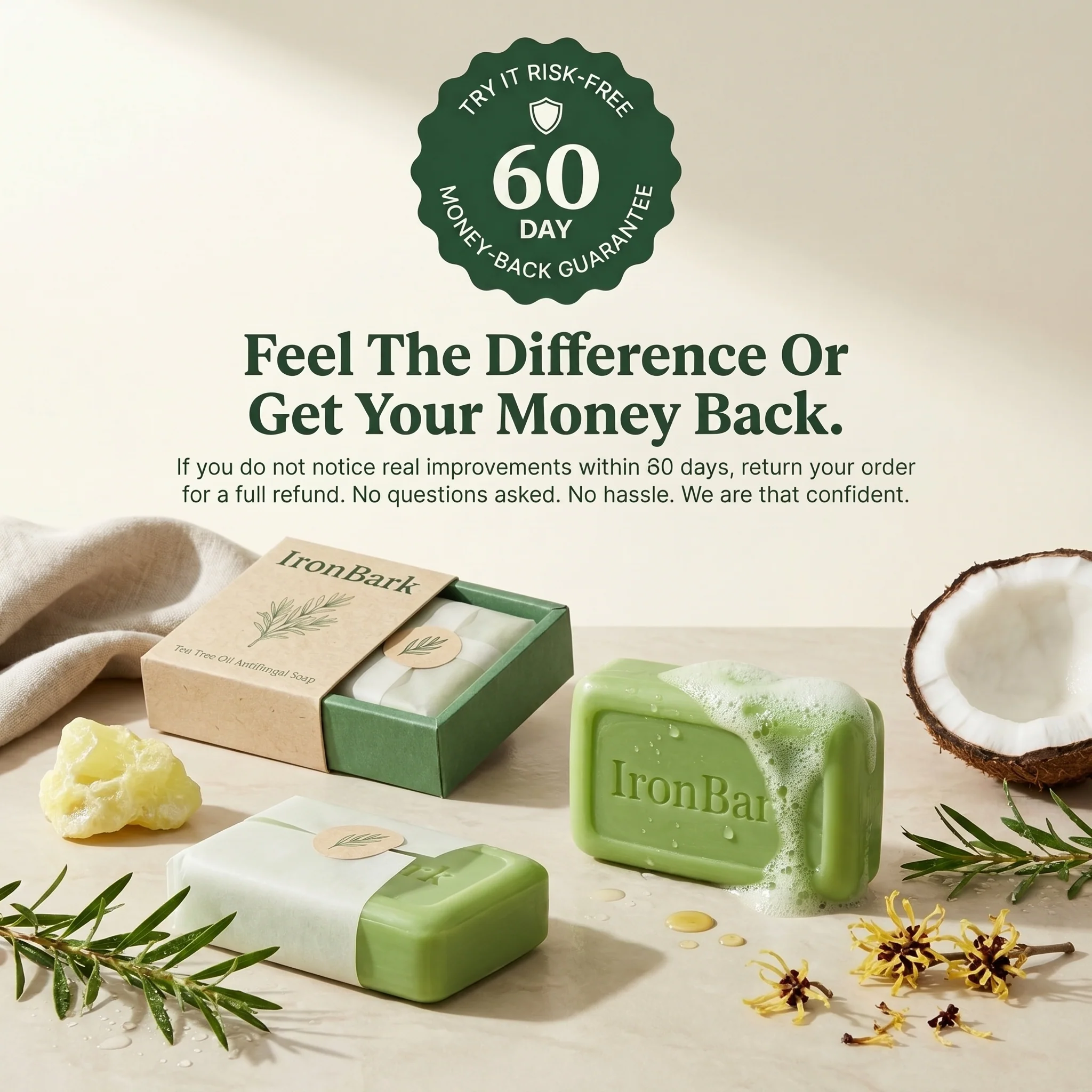 Ironbark Tea Tree Natural Antifungal Bar