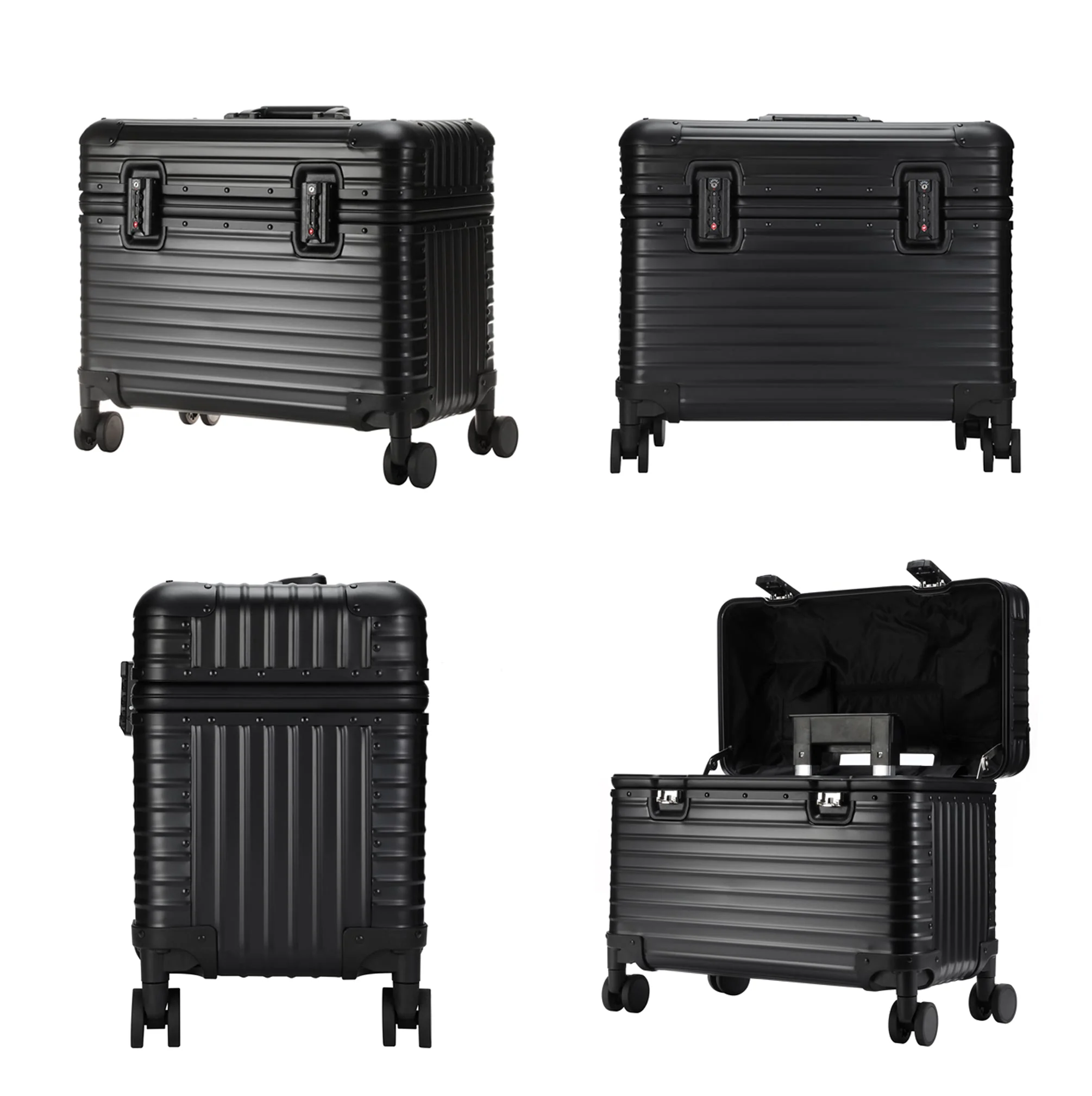 ALUMINUM SUITCASE V2 NEW, STRONGER ALUMINIUM & REMOVEABLE WHEELS