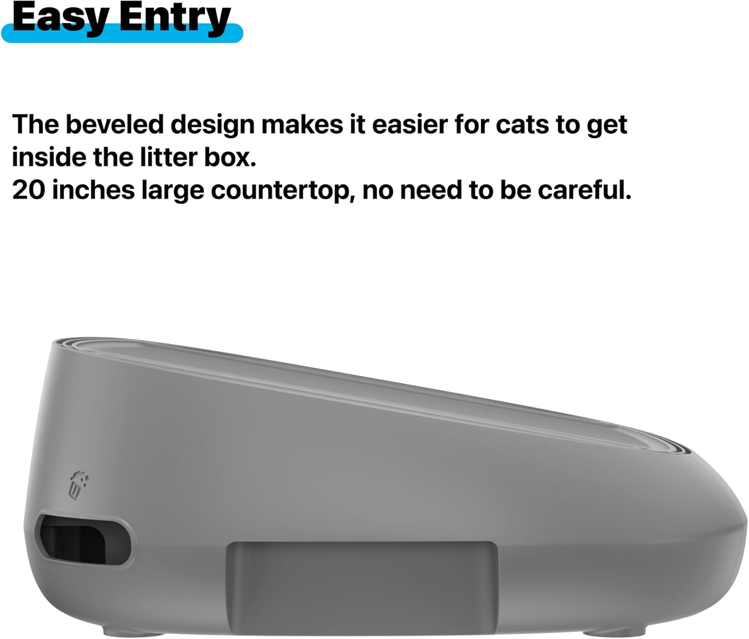 M1 Plus Bundle Open-Top Self-Cleaning Cat Litter Box with APP Control, Includes 4 Rolls (60pcs) Refill Waste Bags, 2 Extra Rolls Added (Plus Version)