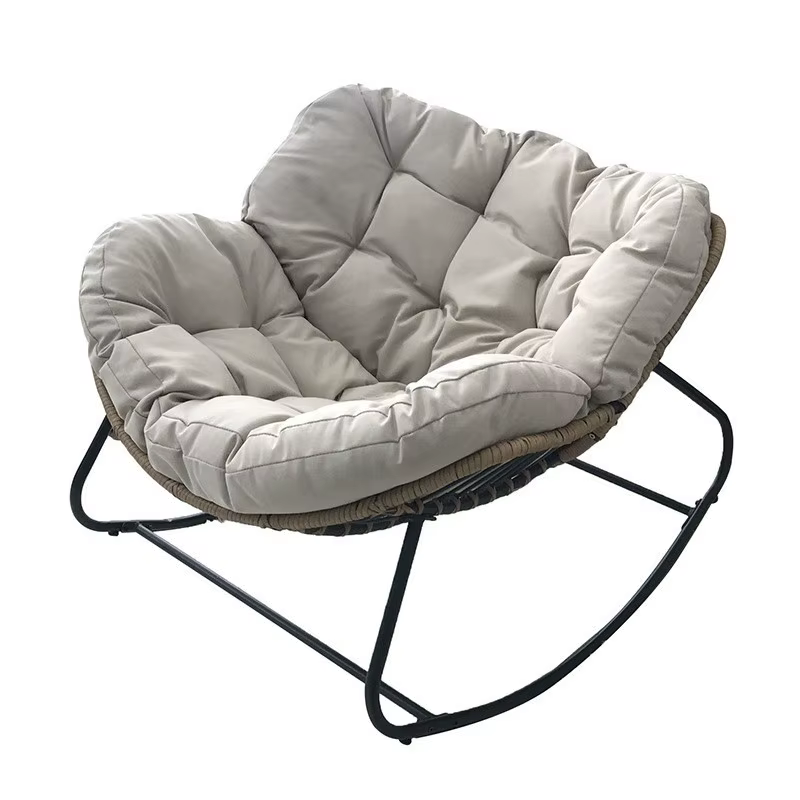 Light Luxury Rattan Rocking Chair Can Sit