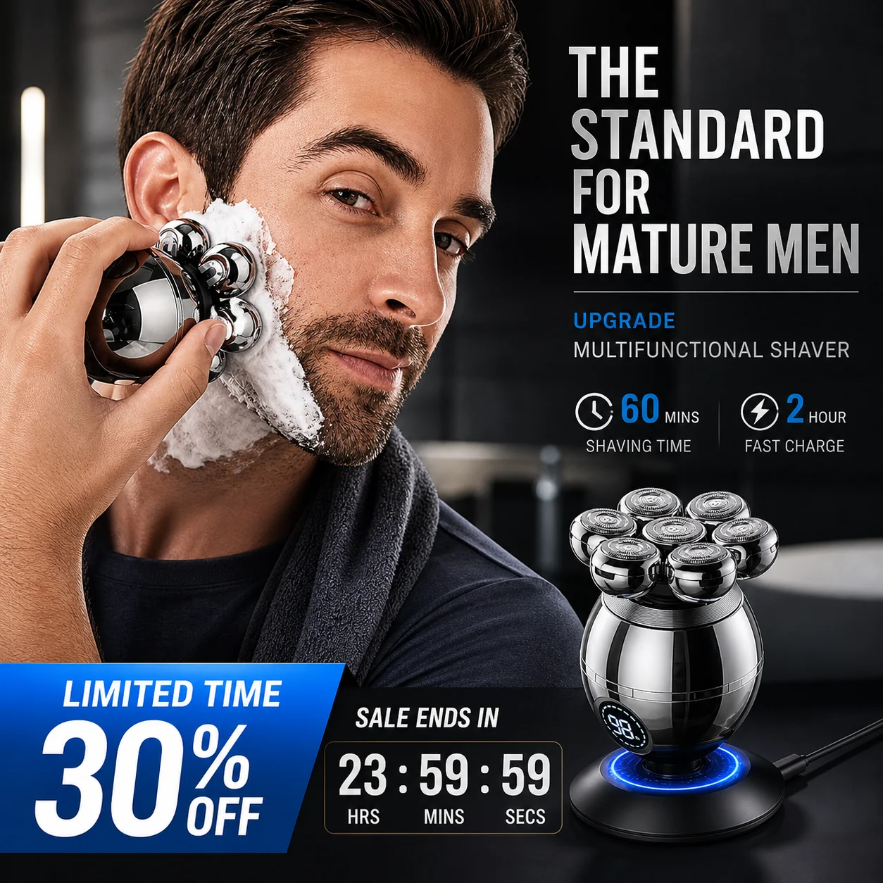 [💪The Standard for Mature Men] Upgrade Multifunctional Shaver – Limited-Time 50% Off🔥
