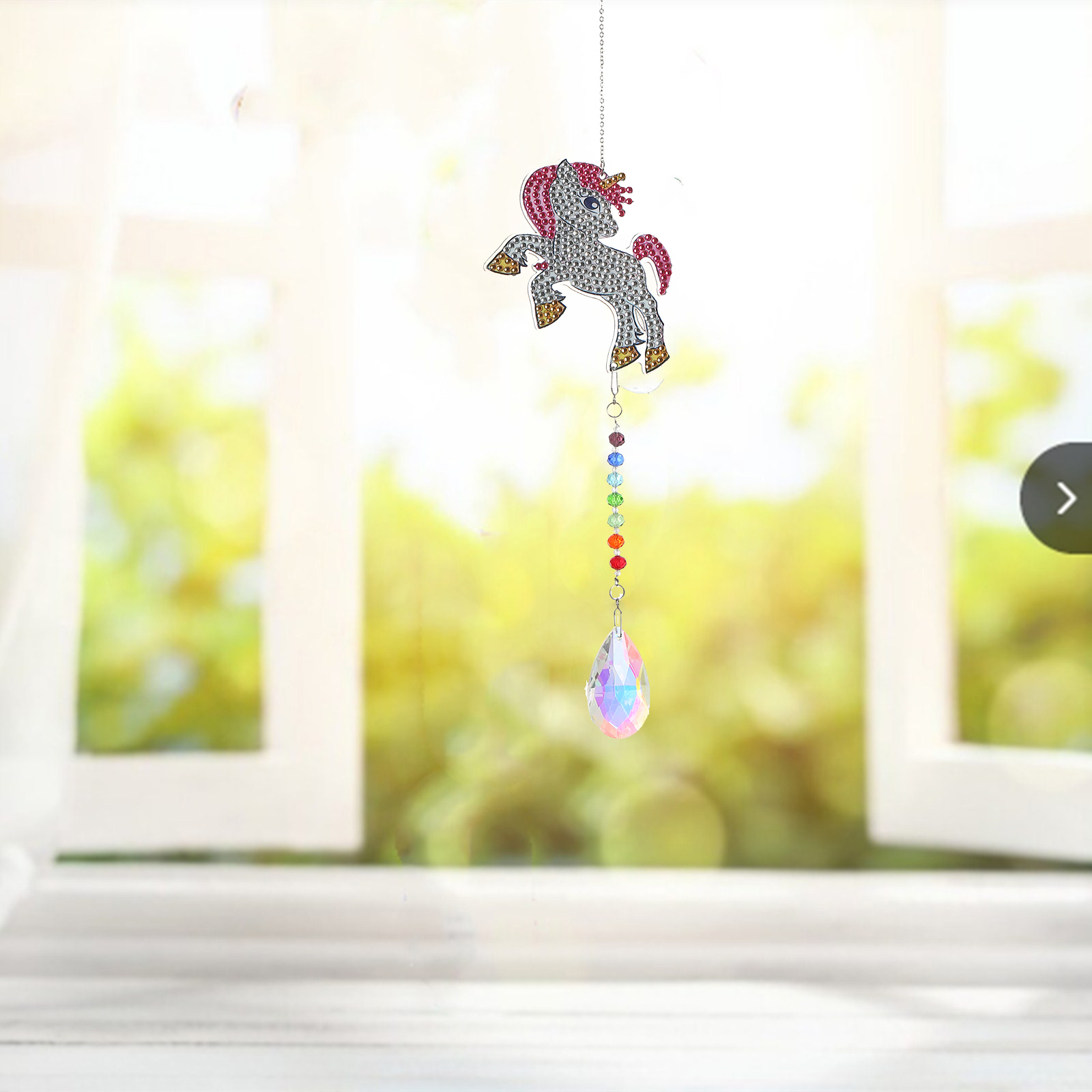 DIY Diamond Painting Wind Chime - Unicorn