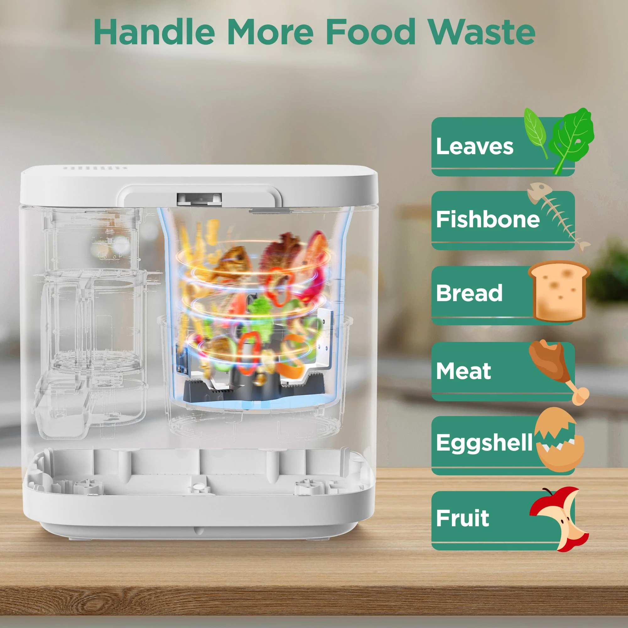 🌱 Smart Electric Kitchen Composter · 4L Large Capacity