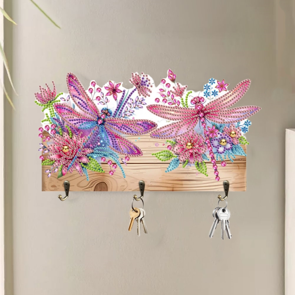DIY Diamond Painting Hanging Hooks - Dragonflies