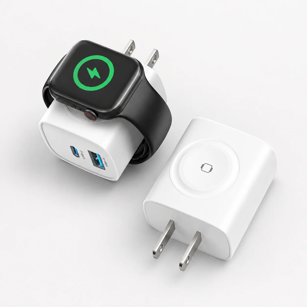 3-in-1 Magnetic Wireless Charger Plug with USB-C Fast Charging