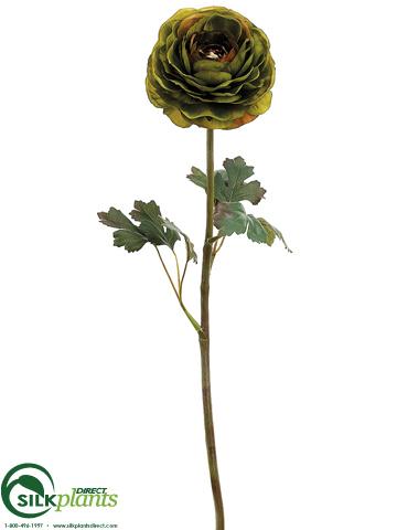 Silk Plants Direct Ranunculus Spray - Red - Pack of 12