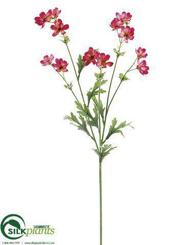 Silk Plants Direct Cosmos Spray - Cream - Pack of 12
