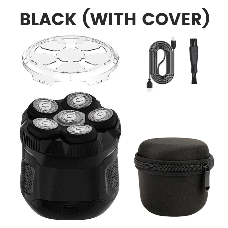 6D Waterproof Head Shaver Kit für Männer mit Glatze