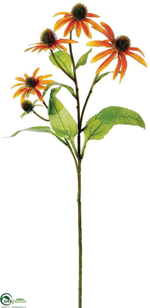Silk Plants Direct Echinacea Spray - Cerise - Pack of 12