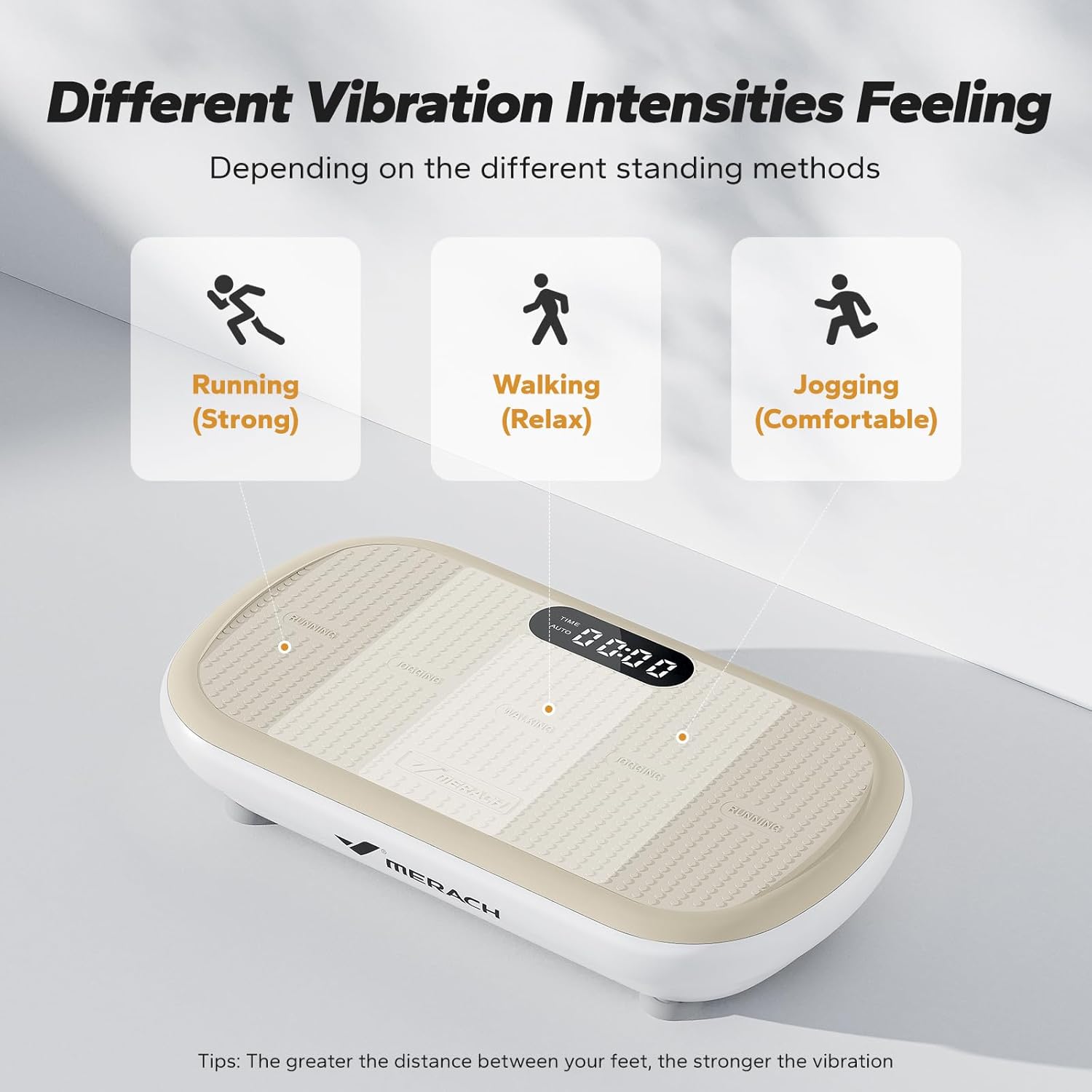 Vibration Plate Exercise Machine, Vibration Plate 440 Lbs Capacity, Bluetooth and Silicone Pedal, Stimulate Deep Fat, Vibration Plate for Lymphatic Drainage, Vibrating for Weight Loss