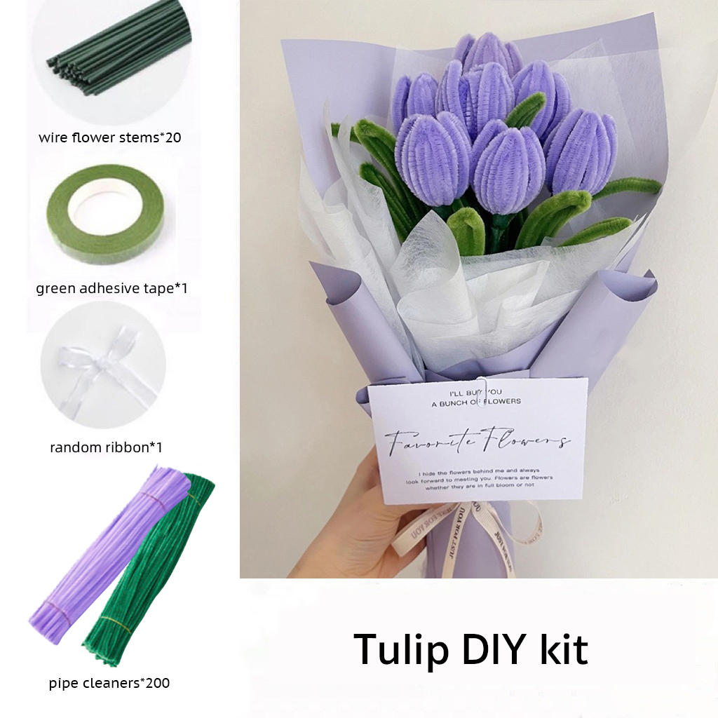 Pipetwist DIY Pipe Cleaners Kit - Tulip