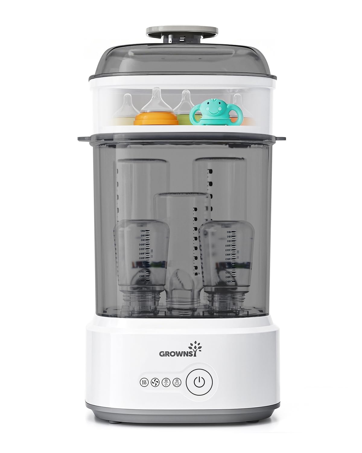 Bottle Sterilizer and Dryer, Compact Electric Steam Baby Bottle Sterilizer Bottle Sanitizer for Baby Bottles, Pacifiers, Pump Parts