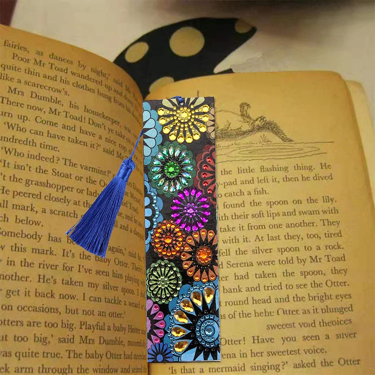 DIY Diamond Painting Bookmarks - Geometric Flowers