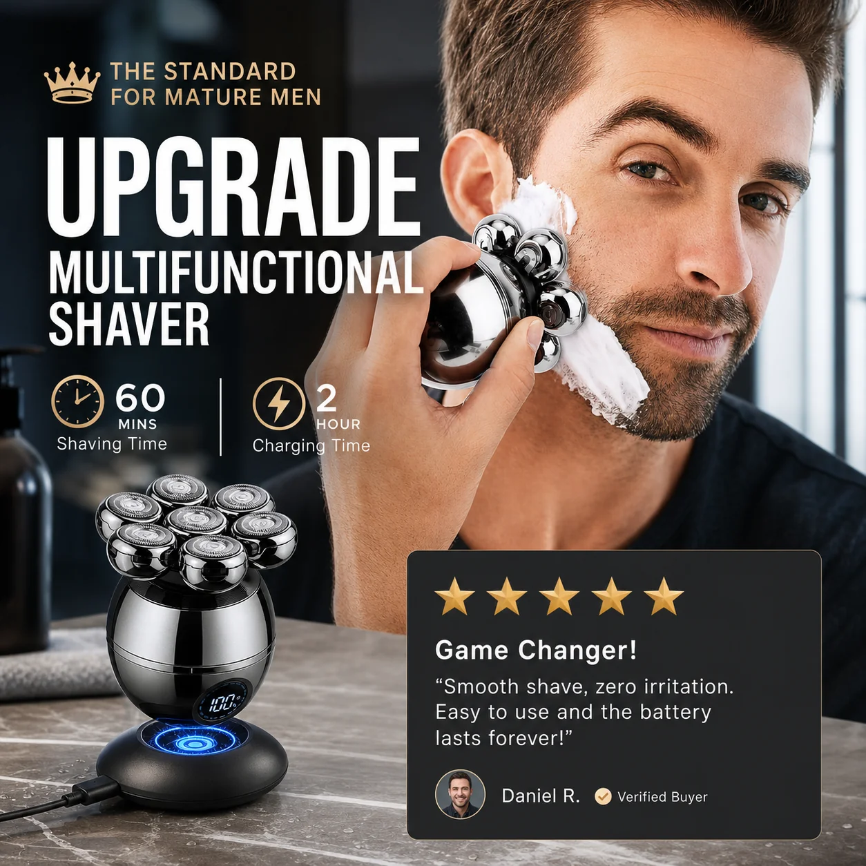 [💪The Standard for Mature Men] Upgrade Multifunctional Shaver – Limited-Time 50% Off🔥
