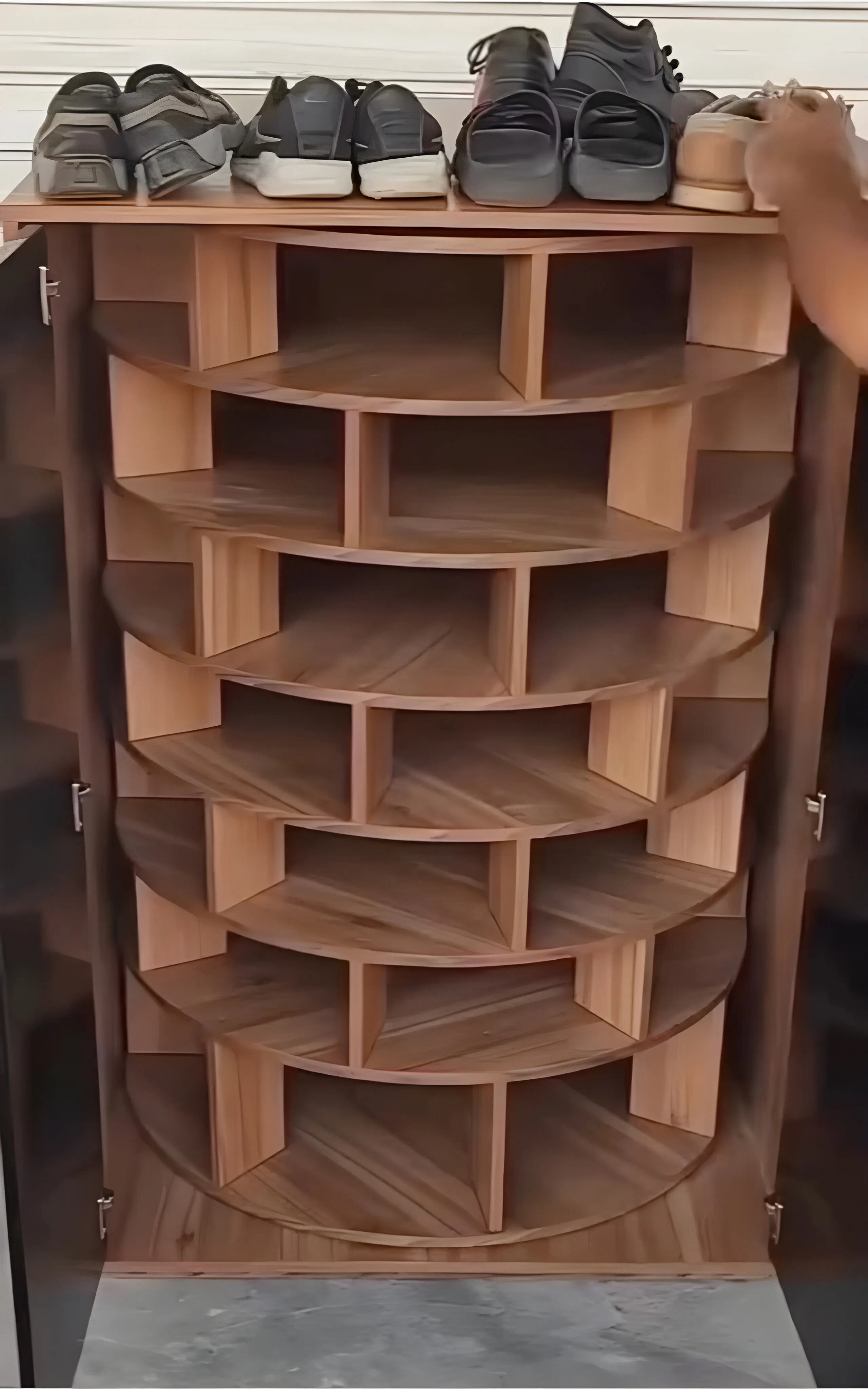 ⏰Buy one get one free today only! 🥾Rotating shoe cabinet🥾