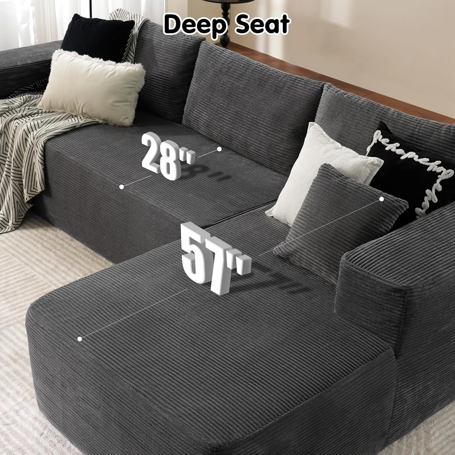 🔥Minimalist L-Shape Couch