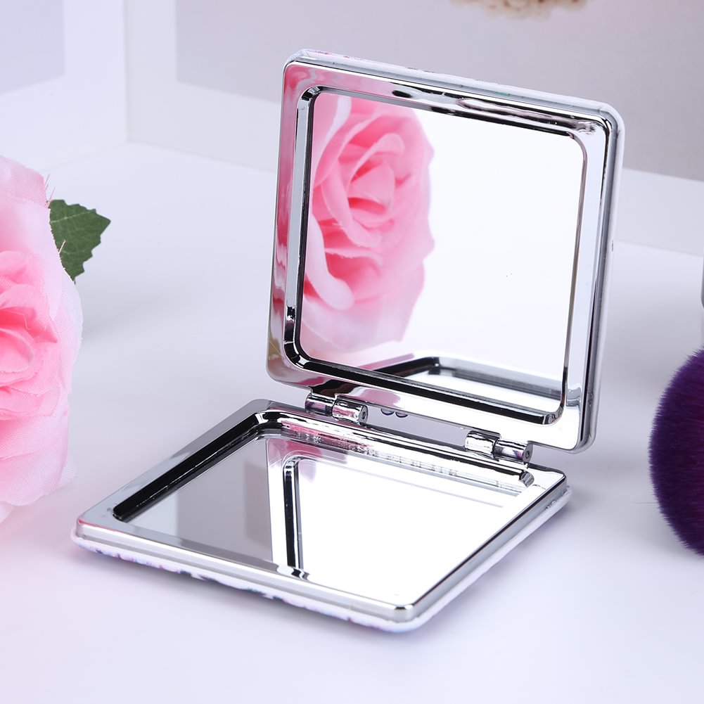 DIY Diamond Painting Compact Mirror - Blue Mandala