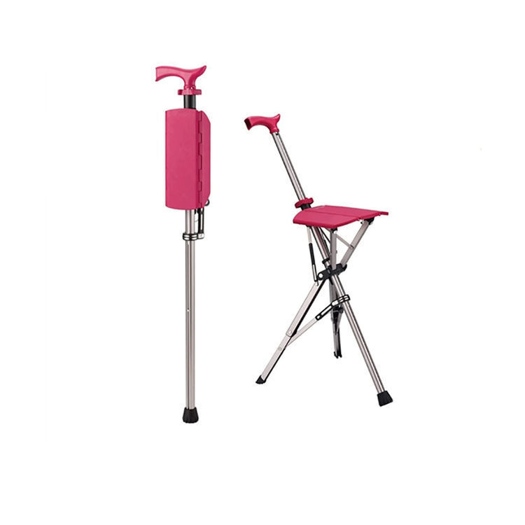💥Clearance price 🚶‍♂️Folding stool with crutches💥BEST GIFT FOR ELDERLY PEOPLE