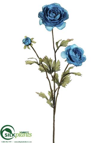 Silk Plants Direct Ranunculus Spray - Green - Pack of 12