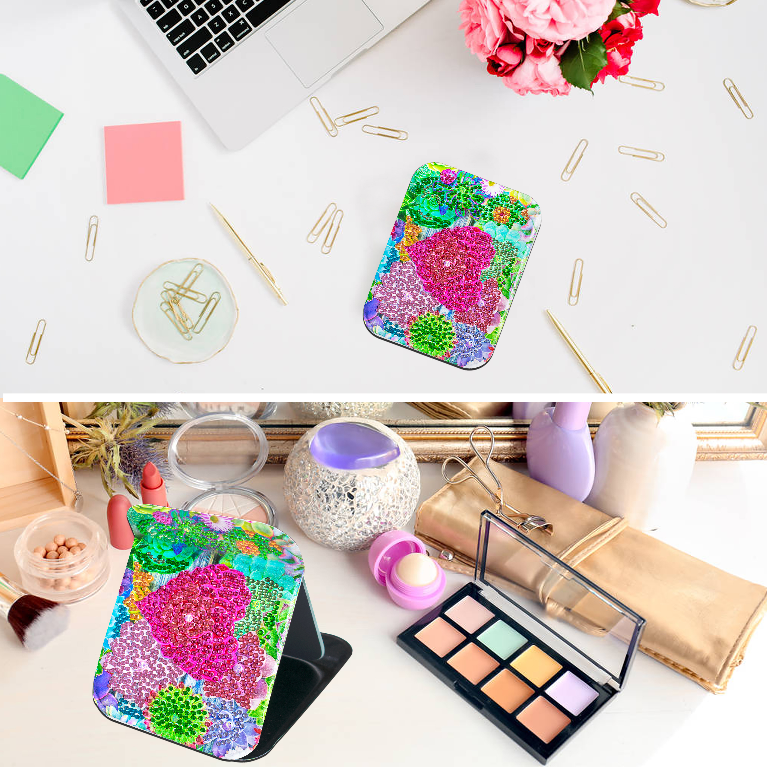 DIY Diamond Painting Big Mirror - Heart
